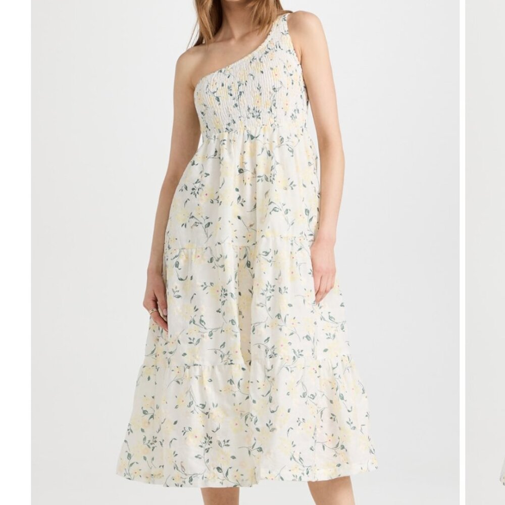 En Saison Lou Lou Midi Embroidered Dress Floral Cottagecore Whimsical Fairy